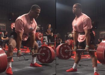 Jamal Browner 390kg Paused Deadlift