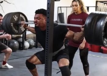 Larry Wheels 310kg Squat