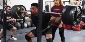 Larry Wheels 310kg Squat