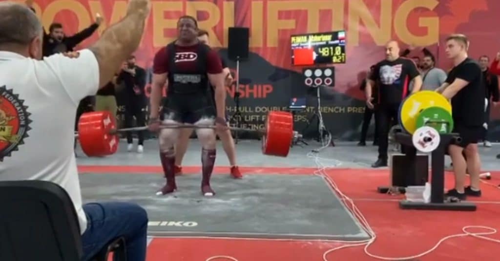 Peiman Maheripourehir Deadlifts Huge 481 Kg
