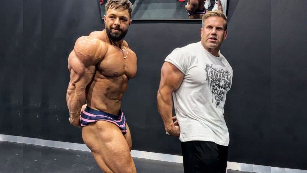 Regan Grimes Posing with Jay Cutler