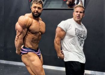 Regan Grimes Posing with Jay Cutler