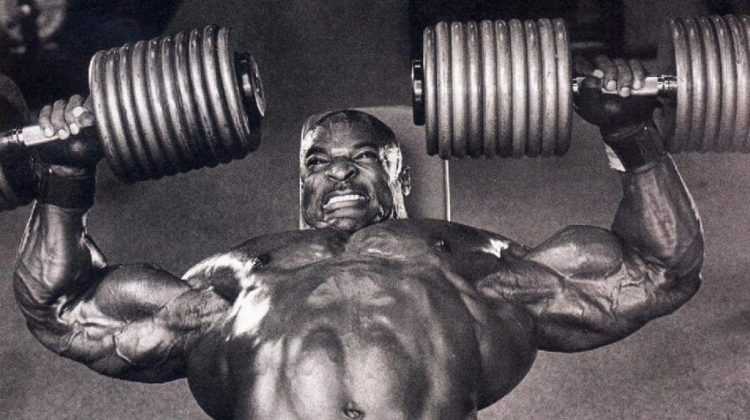 Ronnie Coleman Dumbbell Bench Press