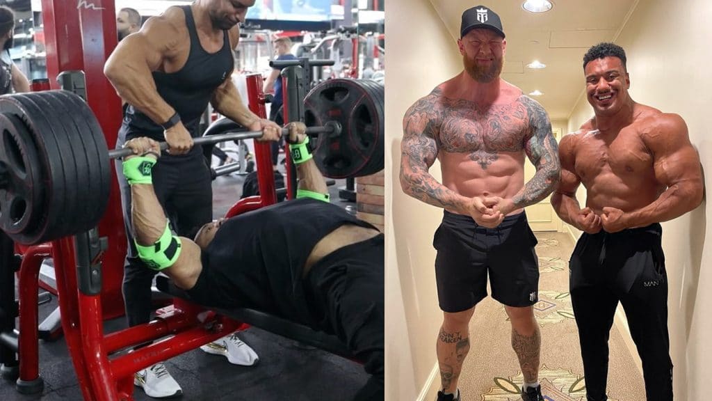 Larry Wheels Bench Pressed Hafthor Bjornsson Challenged