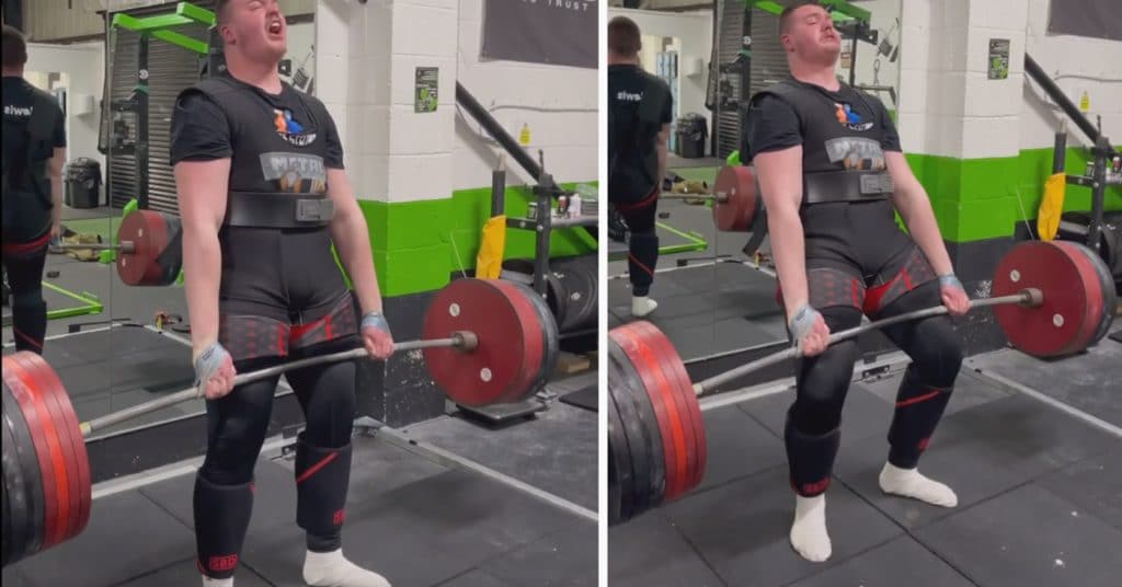 Lewis Byng Deadlifts Huge 400 Kg