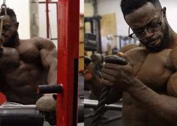 Terrence Ruffin Trains Back And Biceps
