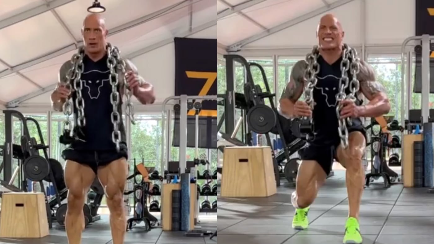The Rock's Leg Workout Is Hardcore Motivation For Us All — Eat This Not That
