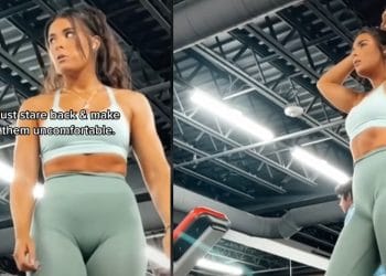 Tiktoker Catches Gym Creep Staring At Her