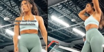 Tiktoker Catches Gym Creep Staring At Her