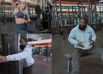 Charles Glass demonstrates oblique exercise