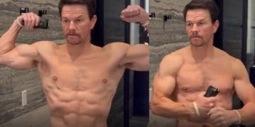 Mark Wahlberg Abs 50yo
