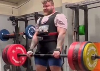 Tom Stoltman 340 Kg Axle Deadlift