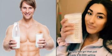 Woman Banks Selling Breast Milk