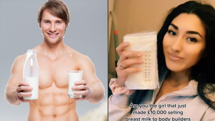 Woman Banks Selling Breast Milk