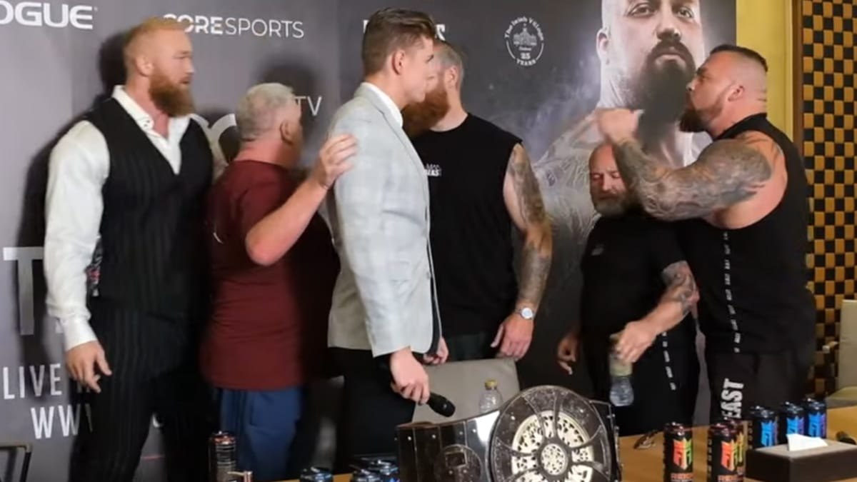 Hafthor Björnsson Attacks Eddie Hall For Mentioning His Mother In A Press Conference