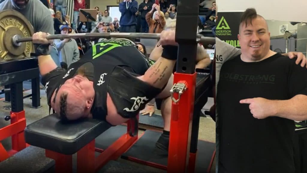 Jimmy Kolb 1320 Lbs Equipped Bench Press