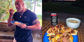 The Rock shares Sunday breakfast