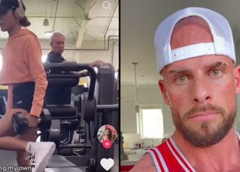 Joey Swoll On Female Tiktoker Older Man Staring