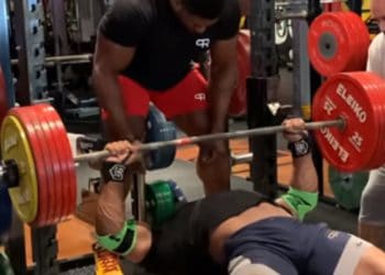 Larry Wheels Paused Bench