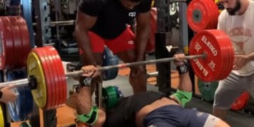 Larry Wheels Paused Bench