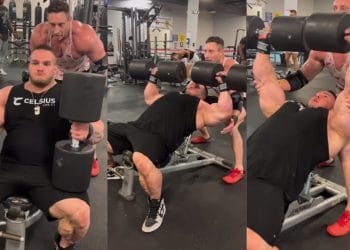 Nick Walker Dumbbell Presses