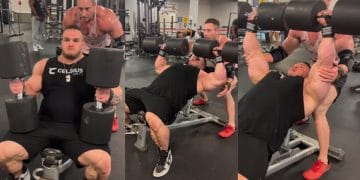 Nick Walker Dumbbell Presses