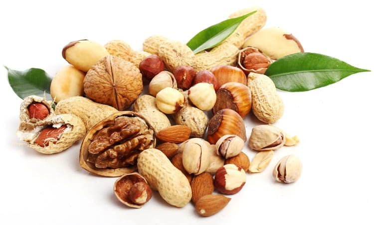 Nuts Walnut Peanuts And Almond Seeds