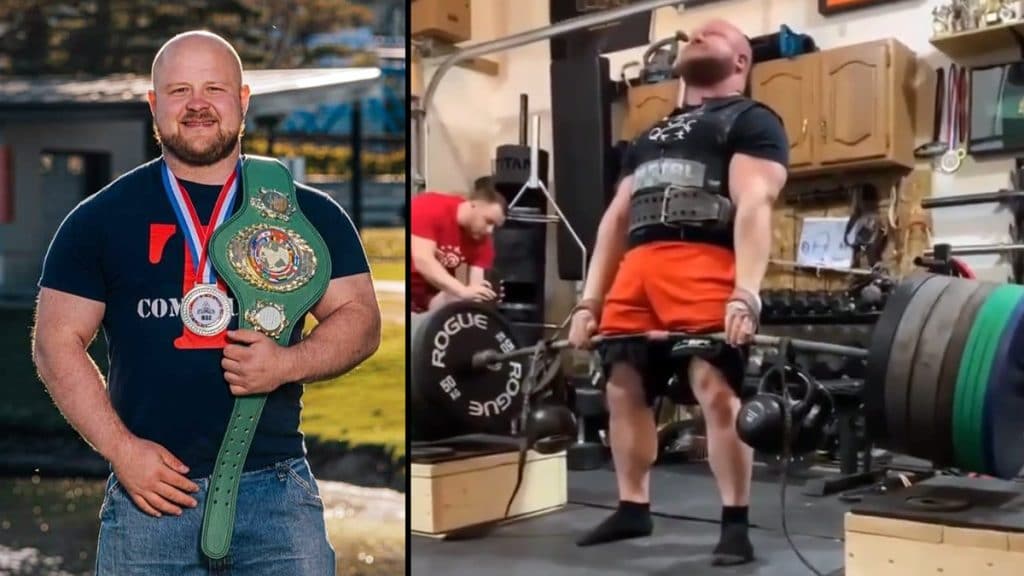 Strongman Ben Thompson Silver Dollar Deadlift World Record