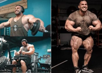 Derek Lunsford calves and delts training