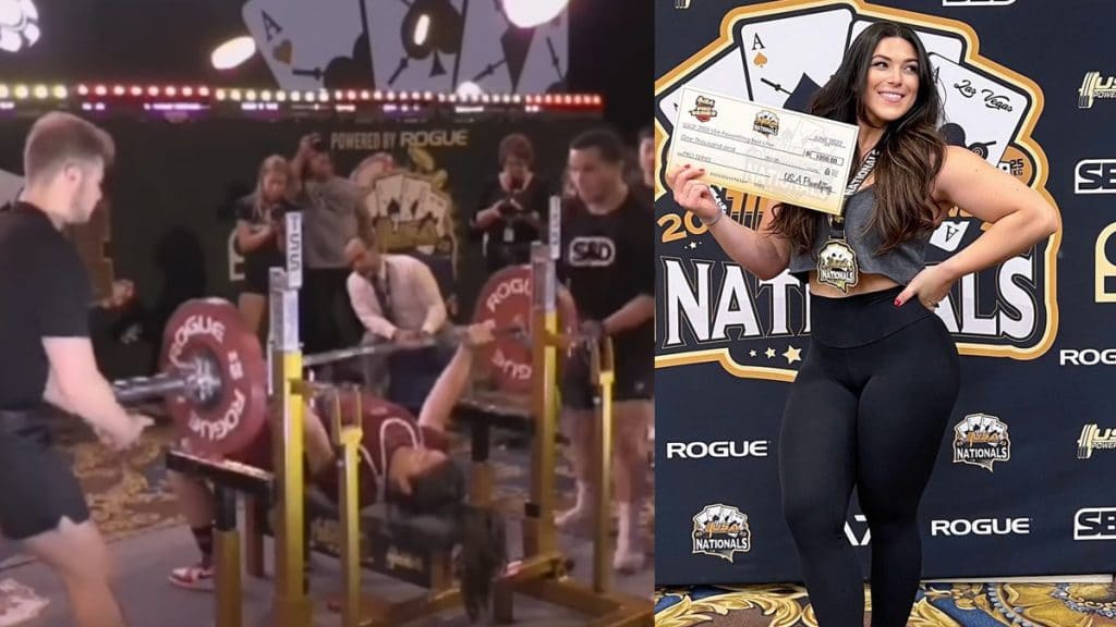 Daniella Melo Set American Bench Press Record