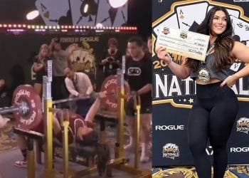 Daniella Melo Set American Bench Press Record
