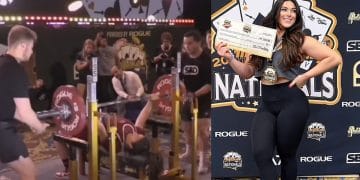 Daniella Melo Set American Bench Press Record