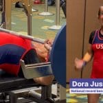 Dora Justice Bench Press American Record