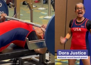Dora Justice Bench Press American Record