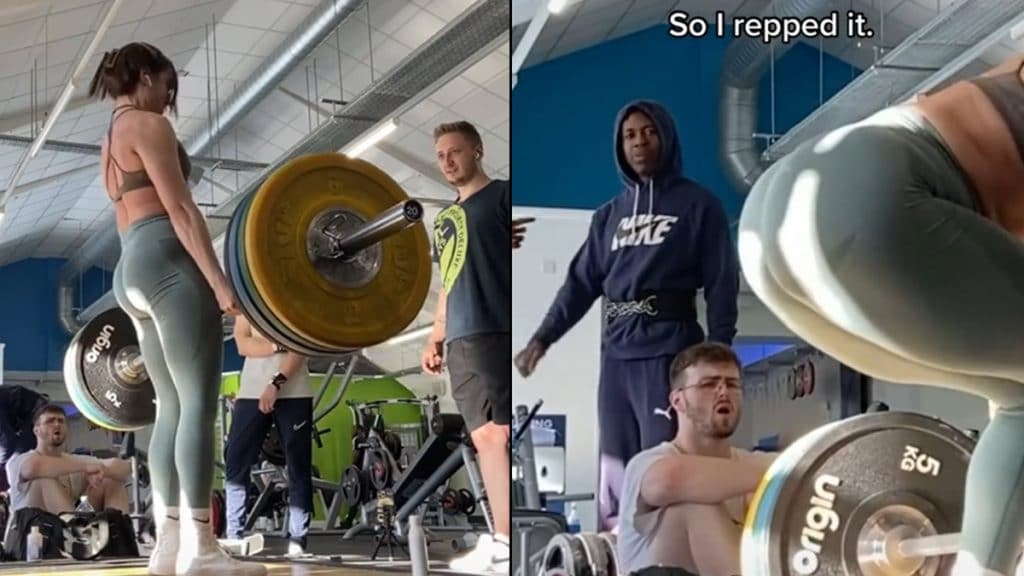 Female Fitness Influencer Deadlift