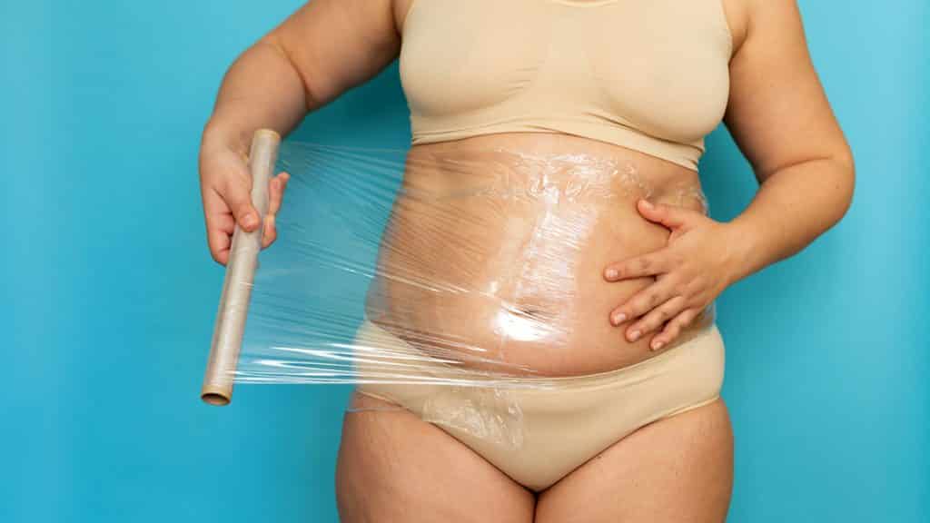 Saran Wrap On The Stomach