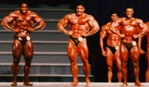 Bertil Fox, Samir Bannout & Mohammed Makkawi - 1983 Mr. Olympia