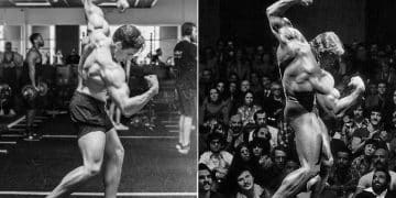 Buena Recreates Classic Bodybuilding Pose