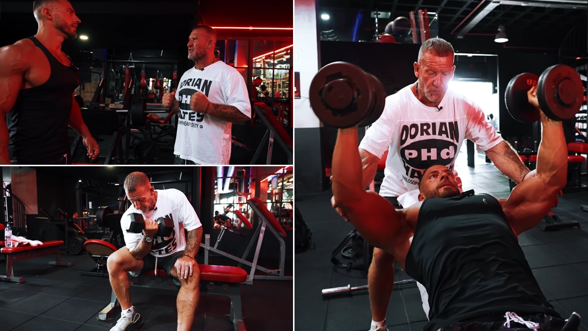 Bodybuilding Legend Dorian Yates Guides Fitness Model Mike Thurston Through  Intense Chest & Biceps Workout – Fitness Volt