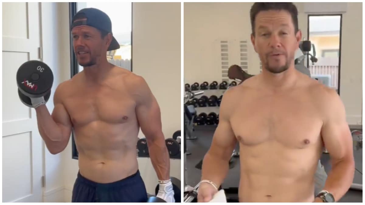 Mark Wahlberg Shows Off Lean Physique While Doing Two Workouts In One Mark Wahlberg Shows Off Lean Physique While Doing Two Workouts In One