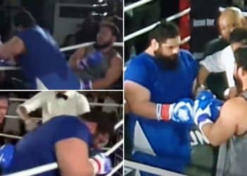 Kazakh Titan Defeats Iranian Hulk