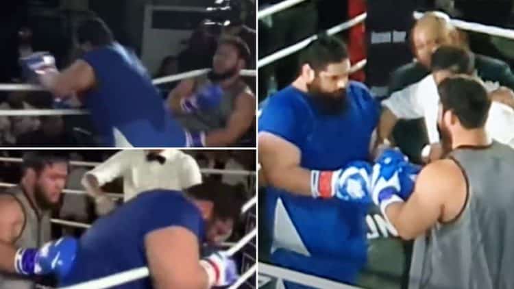 Kazakh Titan Defeats Iranian Hulk