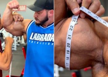 Lee Labrada Measure Hunter Labrada Bicep