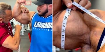 Lee Labrada Measure Hunter Labrada Bicep