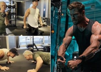 Chris Hemsworth Workout With Dad