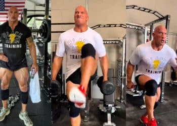 The Rock shares leg workout