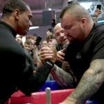 Larry Wheels vs Eddie Hall Arm Wrestling