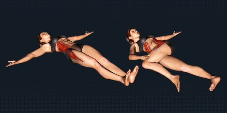 Lying Crossover Stretch