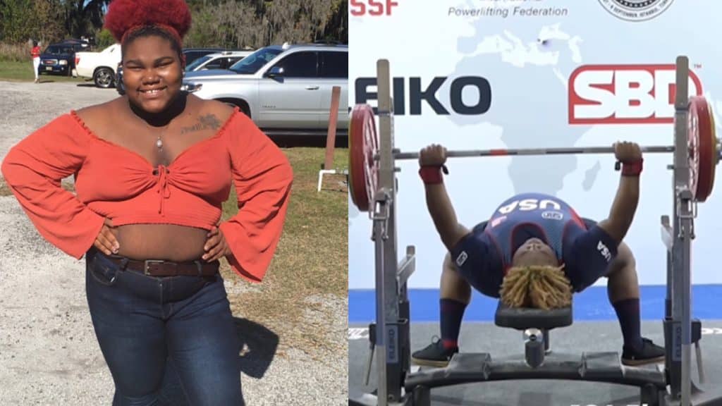 Mahailya Reeves Bench Press