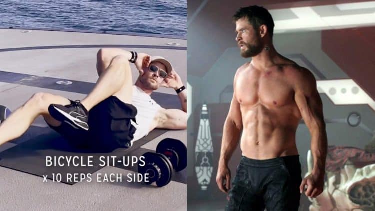 Chris Hemsworth Core Workout